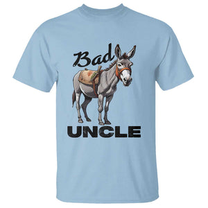 Funny Badass Uncle T Shirt Bad Uncle Donkey Father's Day TS11 Light Blue Print Your Wear