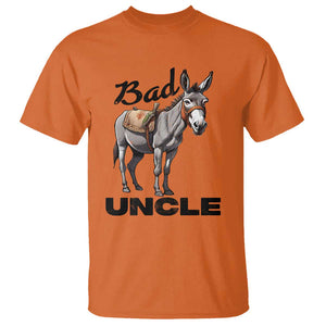 Funny Badass Uncle T Shirt Bad Uncle Donkey Father's Day TS11 Orange Print Your Wear