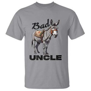 Funny Badass Uncle T Shirt Bad Uncle Donkey Father's Day TS11 Sport Gray Print Your Wear