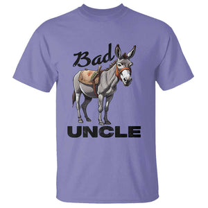 Funny Badass Uncle T Shirt Bad Uncle Donkey Father's Day TS11 Violet Print Your Wear
