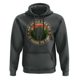 Funny Bigfoot Uncle Hoodie An Uncle Like Me Is Hard To Find Father's Day TS11 Dark Heather Print Your Wear