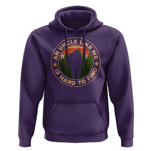 Funny Bigfoot Uncle Hoodie An Uncle Like Me Is Hard To Find Father's Day TS11 Purple Print Your Wear