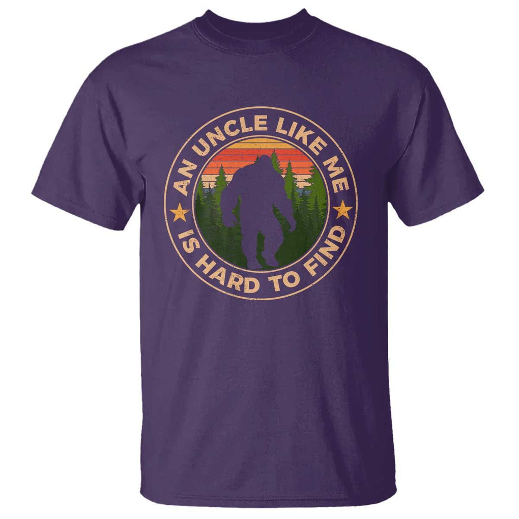 Funny Bigfoot Uncle T Shirt An Uncle Like Me Is Hard To Find Father's Day TS11 Purple Print Your Wear