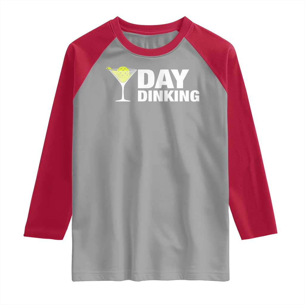 Funny Pickleball Raglan Shirt Day Dinking Pickle Ball Player TS11 Sport Gray Red Print Your Wear