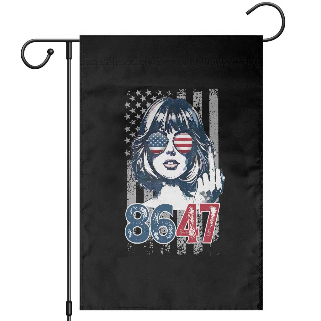 Funny 8647 Impeach 47 Girls American Flag Garden Flag TS11 Black Print Your Wear