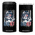 Funny 8647 Impeach 47 Girls American Flag 4 in 1 Can Cooler Tumbler TS11 One Size: 16 oz Black Print Your Wear