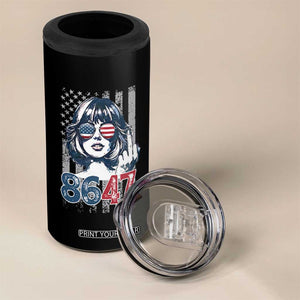 Funny 8647 Impeach 47 Girls American Flag 4 in 1 Can Cooler Tumbler TS11 Print Your Wear