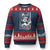 Funny 8647 Impeach 47 Girls American Flag Ugly Christmas Sweater - Print Your Wear