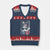 Funny 8647 Impeach 47 Girls American Flag V-Neck Knit Sweater Vest - Print Your Wear