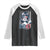 Funny 8647 Impeach 47 Girls American Flag Raglan Shirt TS11 Black White Print Your Wear
