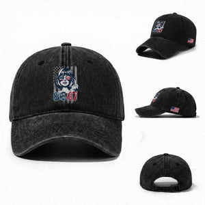 Funny 8647 Impeach 47 Girls American Flag Washed Cotton Baseball Cap TS11 Washed Cap Universal Fit Black Print Your Wear