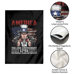 Funny The 2nd Amendment Uncle Sam Garden Flag America The Original Homeland Security TS11 Print Your Wear