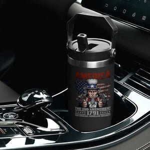 Funny The 2nd Amendment Uncle Sam Flip Straw Tumbler America The Original Homeland Security TS11 Print Your Wear