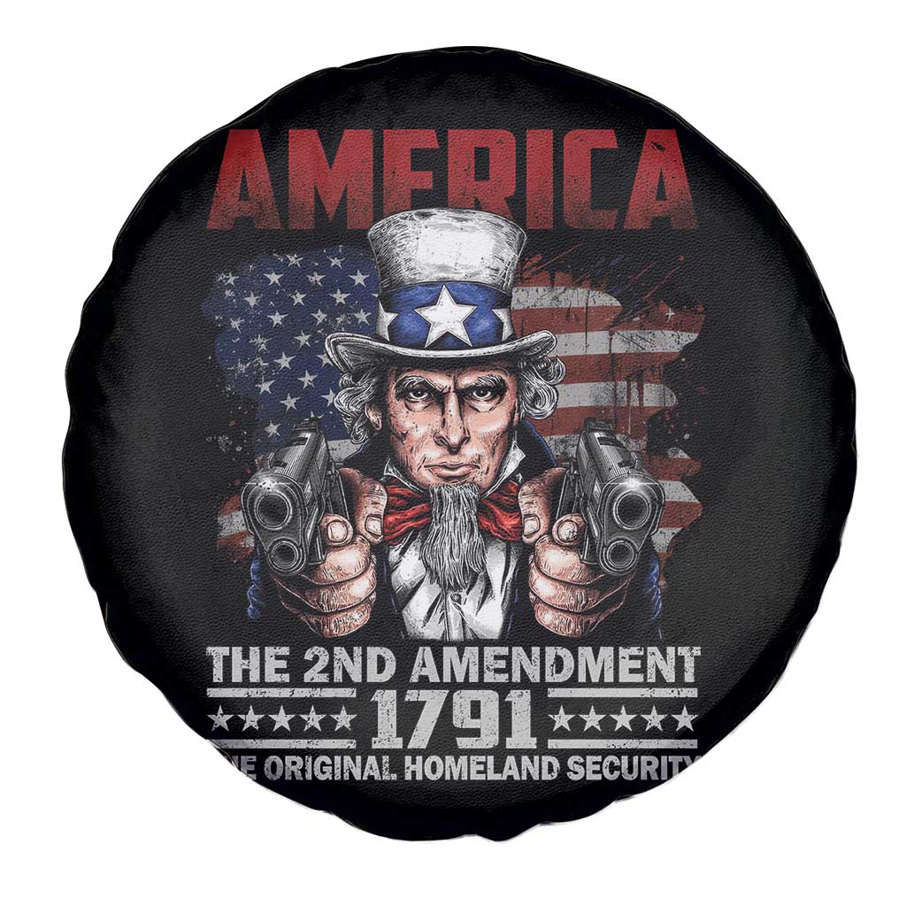 Funny The 2nd Amendment Uncle Sam Spare Tire Cover America The Original Homeland Security TS11 Print Your Wear