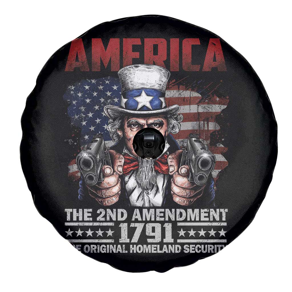 Funny The 2nd Amendment Uncle Sam Spare Tire Cover America The Original Homeland Security TS11 Print Your Wear