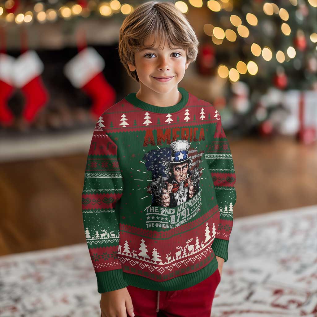 Funny The 2nd Amendment Uncle Sam Knit Sweatshirt America The Original Homeland Security TS11 Christmas Print Your Wear