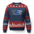 Proud Israeli American Ugly Christmas Sweater Patriotic Israeli USA Flag - Print Your Wear