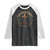 Rooted In Christ Raglan Shirt Jesus Christian Cross Bible Verse TS11 Black White Print Your Wear
