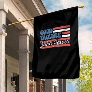 Funny John Lewis Good Trouble Garden Flag Vintage American Flag TS11 Print Your Wear