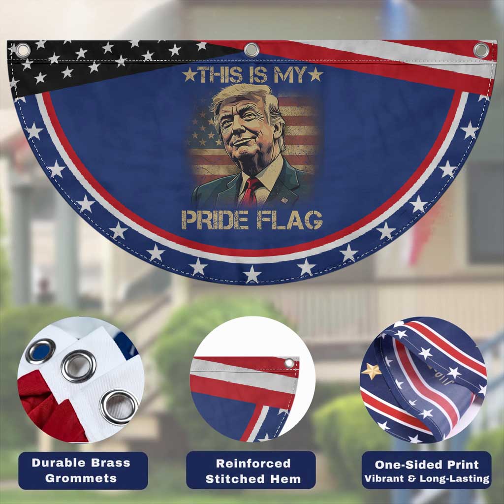 Funny This Is My Pride Flag Trump Patriotic Fan Flag 4th Of July Vintage American Flag