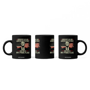 Funny Patriot Trump 4th Of July Coffee Mug I Identify As An American Patriot And This Is My Pride Flag TS11 Print Your Wear