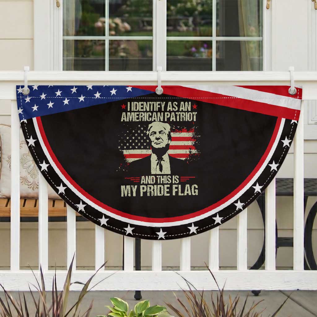Funny Patriot Trump 4th Of July Patriotic Fan Flag I Identify As An American Patriot And This Is My Pride Flag