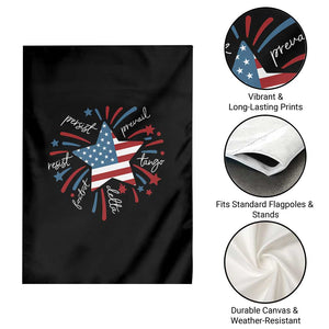 Funny 4th of July Fireworks Foxtrot Delta Tango Garden Flag TS11 Print Your Wear