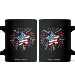 Funny 4th of July Fireworks Foxtrot Delta Tango Coffee Mug TS11 Black Print Your Wear