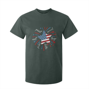 Funny 4th of July Fireworks Foxtrot Delta Tango T Shirt For Kid TS11 Dark Forest Green Print Your Wear