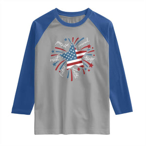 Funny 4th of July Fireworks Foxtrot Delta Tango Raglan Shirt TS11 Sport Gray Royal Print Your Wear