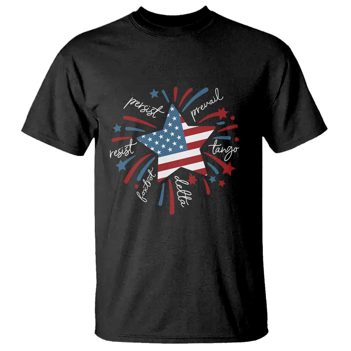 Funny 4th of July Fireworks Foxtrot Delta Tango T Shirt TS11 Black Print Your Wear