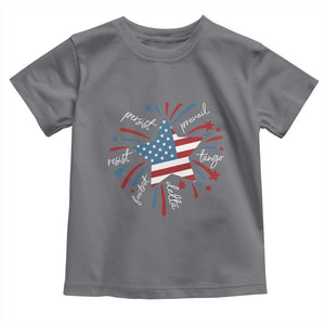 Funny 4th of July Fireworks Foxtrot Delta Tango Toddler T Shirt TS11 Charcoal Print Your Wear