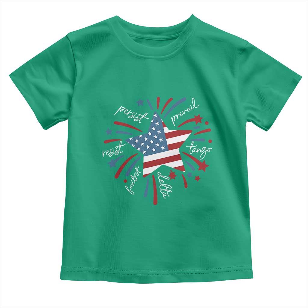 Funny 4th of July Fireworks Foxtrot Delta Tango Toddler T Shirt TS11 Irish Green Print Your Wear