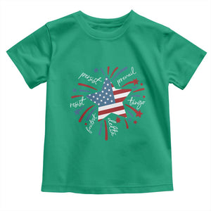 Funny 4th of July Fireworks Foxtrot Delta Tango Toddler T Shirt TS11 Irish Green Print Your Wear