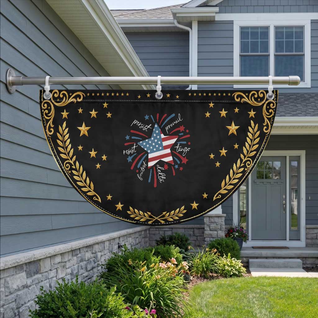 Funny 4th of July Fireworks Foxtrot Delta Tango Patriotic Fan Flag