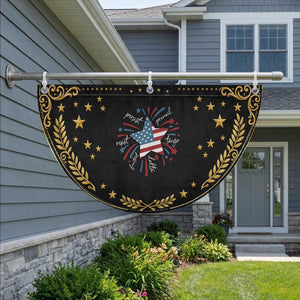 Funny 4th of July Fireworks Foxtrot Delta Tango Patriotic Fan Flag