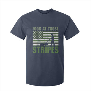 Funny Gardening Lawn Mower T Shirt For Kid Look At Those Stripes American Flag TS11 Navy Print Your Wear