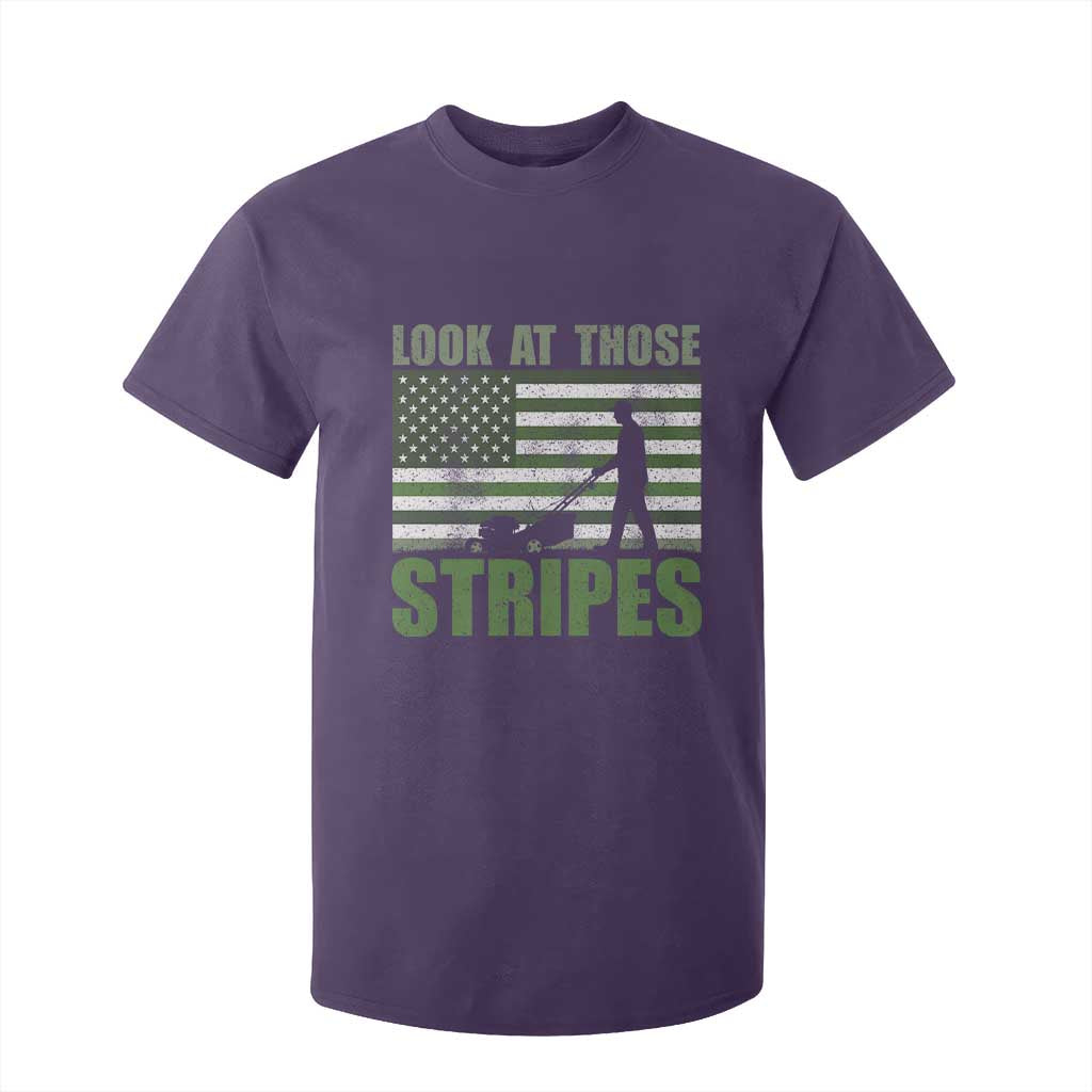 Funny Gardening Lawn Mower T Shirt For Kid Look At Those Stripes American Flag TS11 Purple Print Your Wear