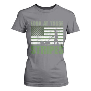 Funny Gardening Lawn Mower T Shirt For Women Look At Those Stripes American Flag TS11 Charcoal Print Your Wear