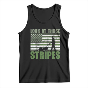Funny Gardening Lawn Mower Tank Top Look At Those Stripes American Flag TS11 Black Print Your Wear