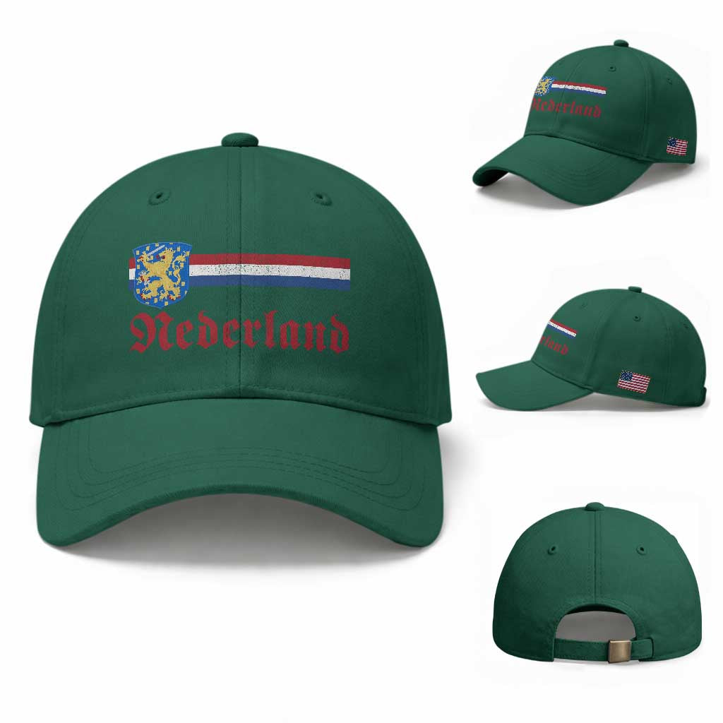 Nederland Holland Emblem Lion Vintage Dutch Flag Baseball Cap