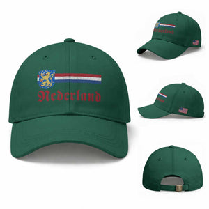 Nederland Holland Emblem Lion Vintage Dutch Flag Baseball Cap