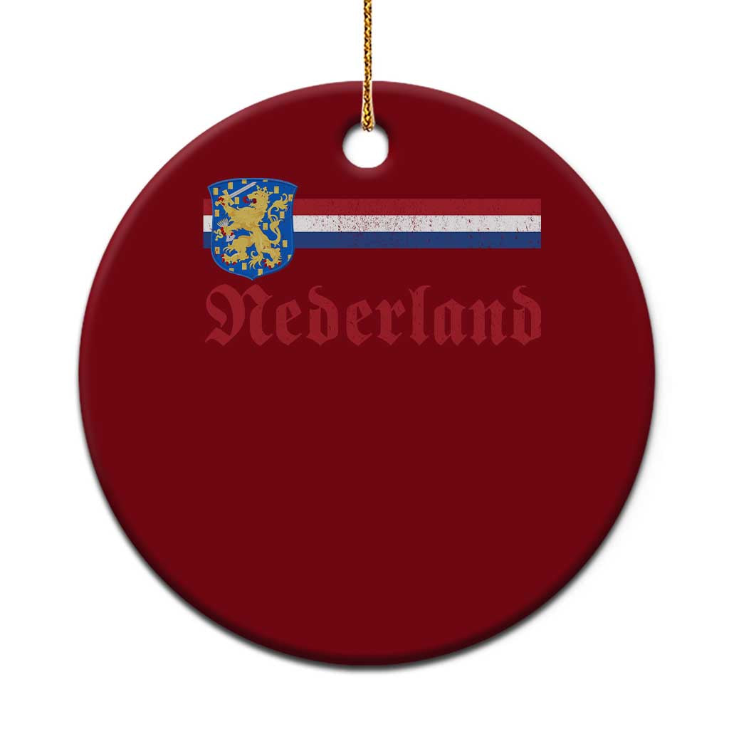 Nederland Holland Emblem Lion Vintage Dutch Flag Ceramic Ornament