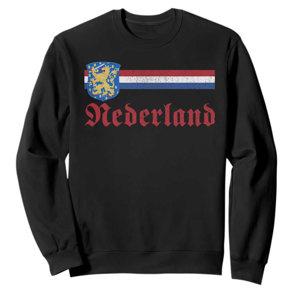 Nederland Holland Emblem Lion Vintage Dutch Flag Sweatshirt