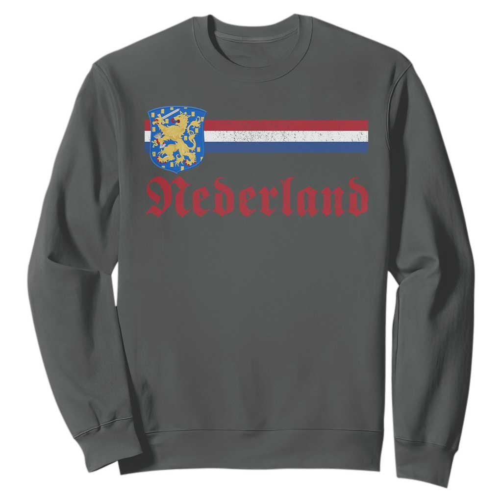 Nederland Holland Emblem Lion Vintage Dutch Flag Sweatshirt