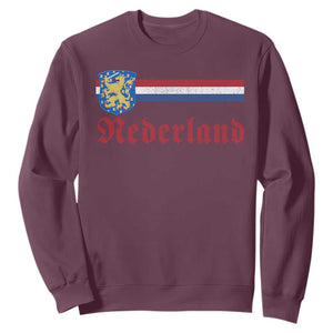 Nederland Holland Emblem Lion Vintage Dutch Flag Sweatshirt