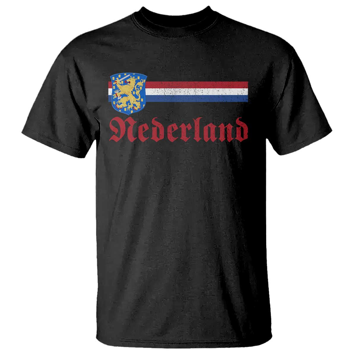 Nederland Holland Emblem Lion Vintage Dutch Flag T Shirt
