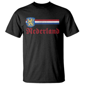 Nederland Holland Emblem Lion Vintage Dutch Flag T Shirt
