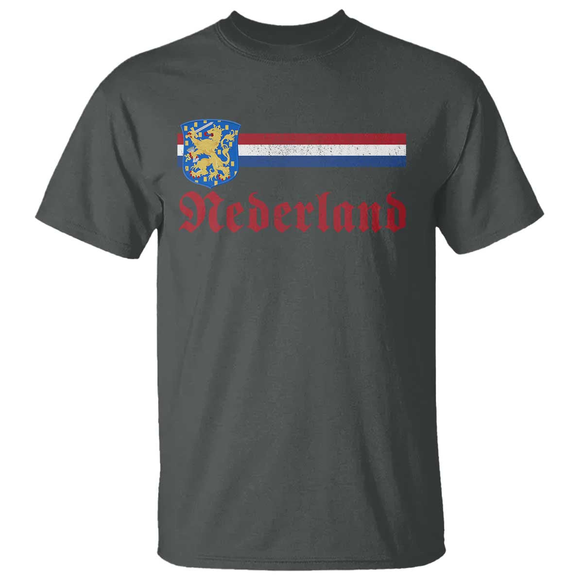 Nederland Holland Emblem Lion Vintage Dutch Flag T Shirt