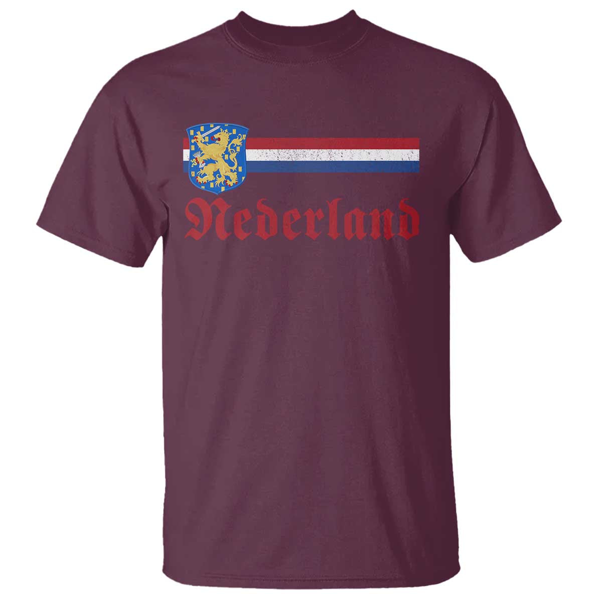 Nederland Holland Emblem Lion Vintage Dutch Flag T Shirt